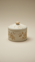 Matte Porcelain Jewelry Box with Suede Lining